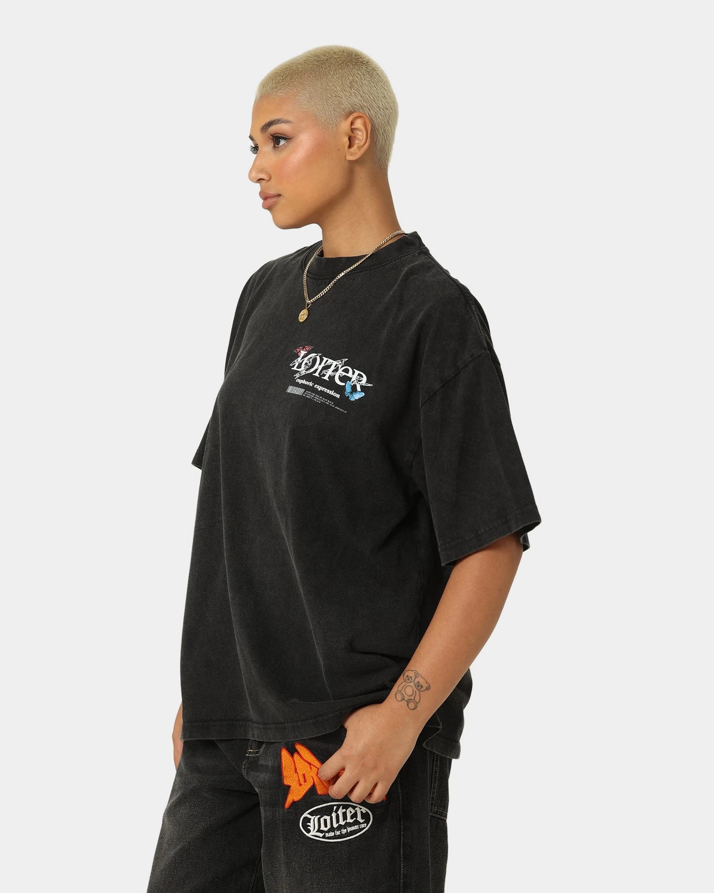 Loiter Euphoria Vintage T-Shirt Vintage Black 9 Loiter Euphoria Vintage T-Shirt Vintage Black - Image 7