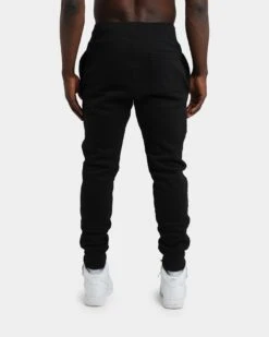 CHAMPION REV WEAVE SCRIPT JOGGER BLACK/GOLD -Fashion Clothing Store 03003690 YB003 mens 0040