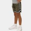 EN ES Kid's Mini Basketball Shorts Army Green
