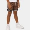 EN ES Kid's Mini Basketball Shorts Brown -Fashion Clothing Store 03006594 YX300 default 0010