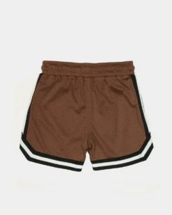 EN ES Kid's Mini Basketball Shorts Brown -Fashion Clothing Store 03006594 YX300 default 0030