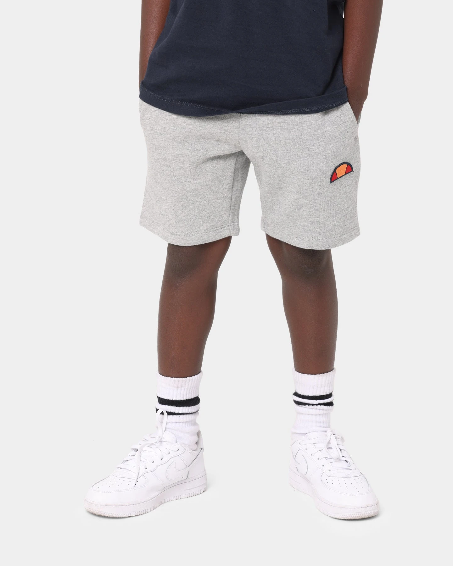 Ellesse Kid's Toyle Shorts Grey Marle 5 Ellesse Kid's Toyle Shorts Grey Marle - Image 3