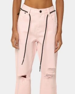 The Anti Order Post Dated Relaxed Jeans Pastel Pink -Fashion Clothing Store 03006986 YP052 womens 0030