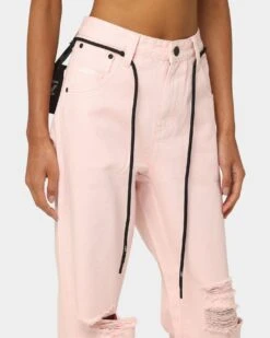 The Anti Order Post Dated Relaxed Jeans Pastel Pink -Fashion Clothing Store 03006986 YP052 womens 0070