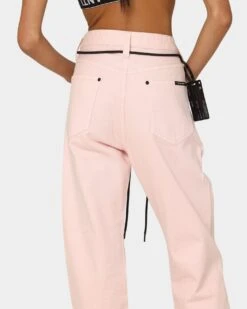 The Anti Order Post Dated Relaxed Jeans Pastel Pink -Fashion Clothing Store 03006986 YP052 womens 0080