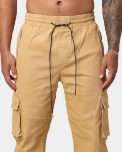 EN ES Poseidon Cargo Pants Tan -Fashion Clothing Store 03007030 YT001 mens 0030