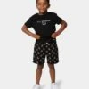 Lil Hommé Kid's Ament Repeat Shorts Black 2 Lil Hommé Kid's Ament Repeat Shorts Black -Fashion Clothing Store 03007245 YB001 default 0010