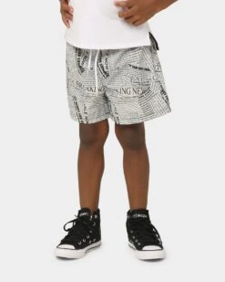 EN ES KIDS Kids' Let's Party Shorts Black/White