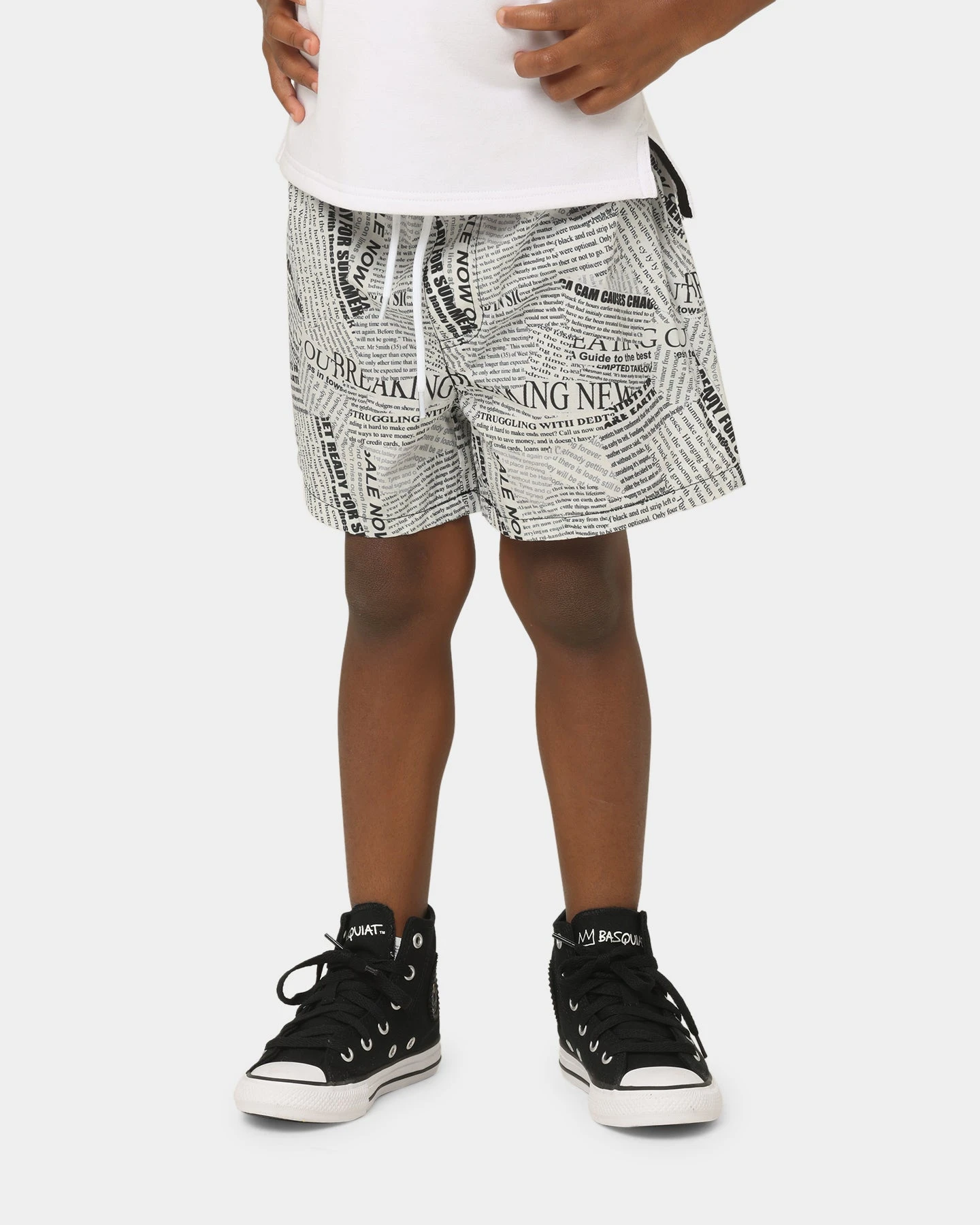 EN ES KIDS Kids' Let's Party Shorts Black/White 3 EN ES KIDS Kids' Let's Party Shorts Black/White