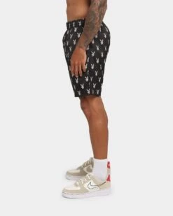 Playboy Bunnies Shorts Black -Fashion Clothing Store 03007449 YB001 mens 0060