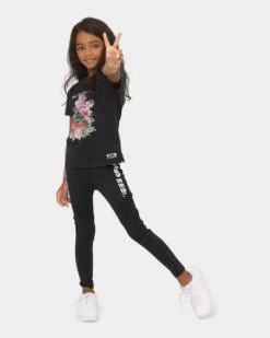 Guess Mainline Kids' Leggings Jet Black -Fashion Clothing Store 03007459 YB339 default 0020