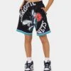 Mitchell & Ness Charlotte Hornets Blown Out Fashion Shorts Black 1 Mitchell & Ness Charlotte Hornets Blown Out Fashion Shorts Black -Fashion Clothing Store 03007528 YB001 womens 0010