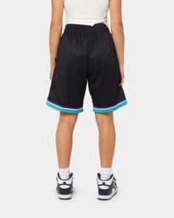 Mitchell & Ness Charlotte Hornets Blown Out Fashion Shorts Black -Fashion Clothing Store 03007528 YB001 womens 0040