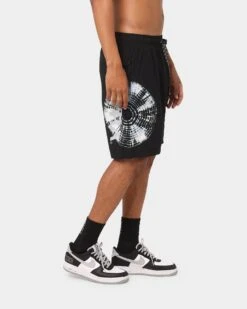 PYRA Future Nylon Shorts Black/Tie Dye -Fashion Clothing Store 03007585 YB204 mens 0050