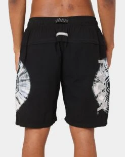 PYRA Future Nylon Shorts Black/Tie Dye -Fashion Clothing Store 03007585 YB204 mens 0080