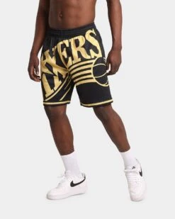 Mitchell & Ness Philadelphia 76ers Big Face Black Gold Shorts Black/Gold 14 Mitchell & Ness Philadelphia 76ers Big Face Black Gold Shorts Black/Gold -Fashion Clothing Store 03007626 YB003 mens 0060