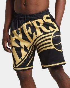 Mitchell & Ness Philadelphia 76ers Big Face Black Gold Shorts Black/Gold 15 Mitchell & Ness Philadelphia 76ers Big Face Black Gold Shorts Black/Gold -Fashion Clothing Store 03007626 YB003 mens 0070