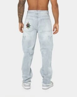 Loiter Freedom Skate Jeans Washed Blue -Fashion Clothing Store 03007678 YW645 mens 0040