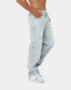 Loiter Freedom Skate Jeans Washed Blue -Fashion Clothing Store 03007678 YW645 mens 0050