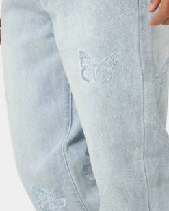 Loiter Freedom Skate Jeans Washed Blue -Fashion Clothing Store 03007678 YW645 mens 0090