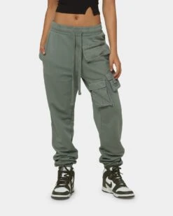 EN ES Utility Washed Sweat Pants Green