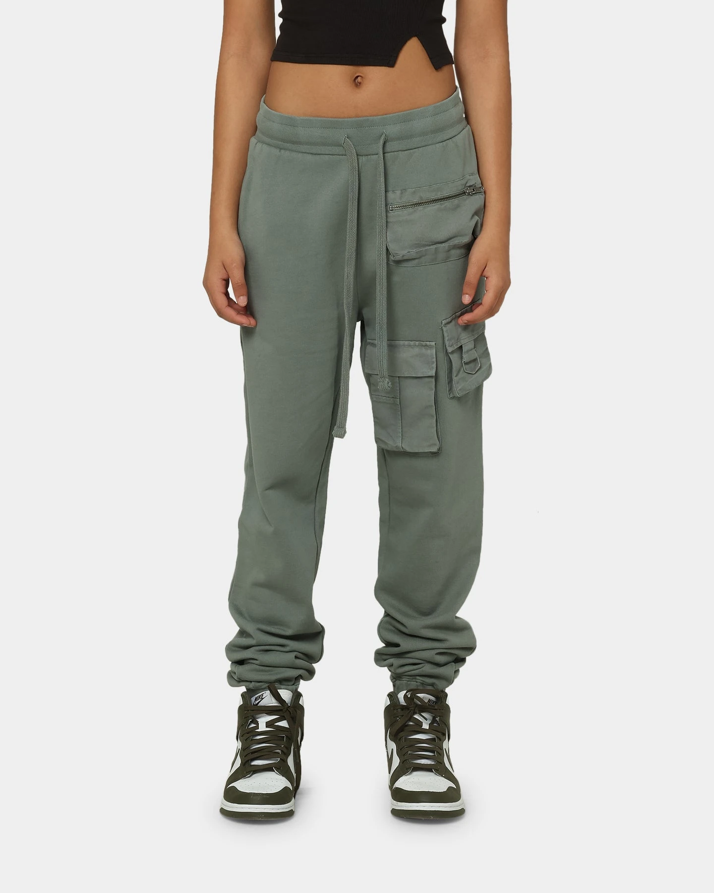 EN ES Utility Washed Sweat Pants Green 5 EN ES Utility Washed Sweat Pants Green - Image 3