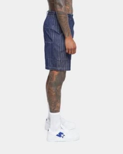 XXIII Maddox Pinstripe Worker Shorts Blue 9 XXIII Maddox Pinstripe Worker Shorts Blue -Fashion Clothing Store 03007869 YX001 mens 00040