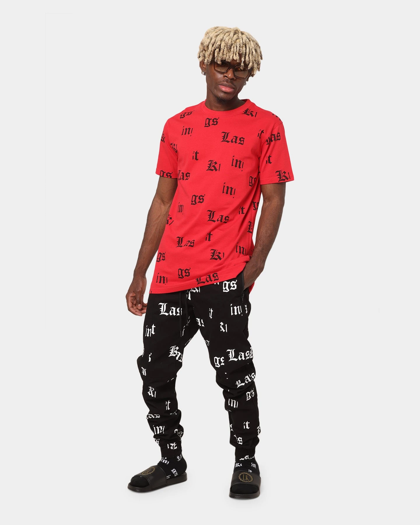 Last Kings Fragment Joggers Black 4 Last Kings Fragment Joggers Black - Image 2