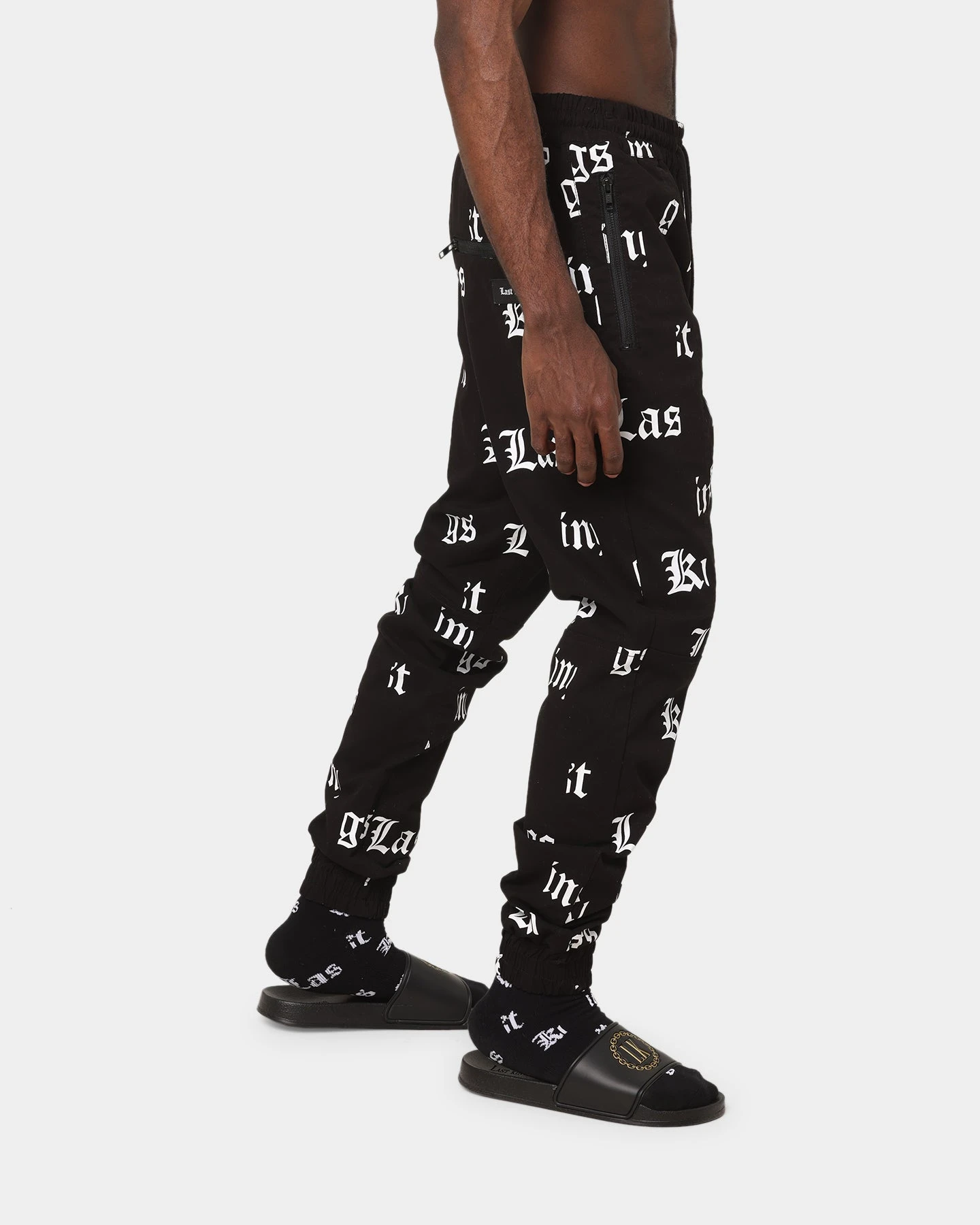 Last Kings Fragment Joggers Black 7 Last Kings Fragment Joggers Black - Image 5