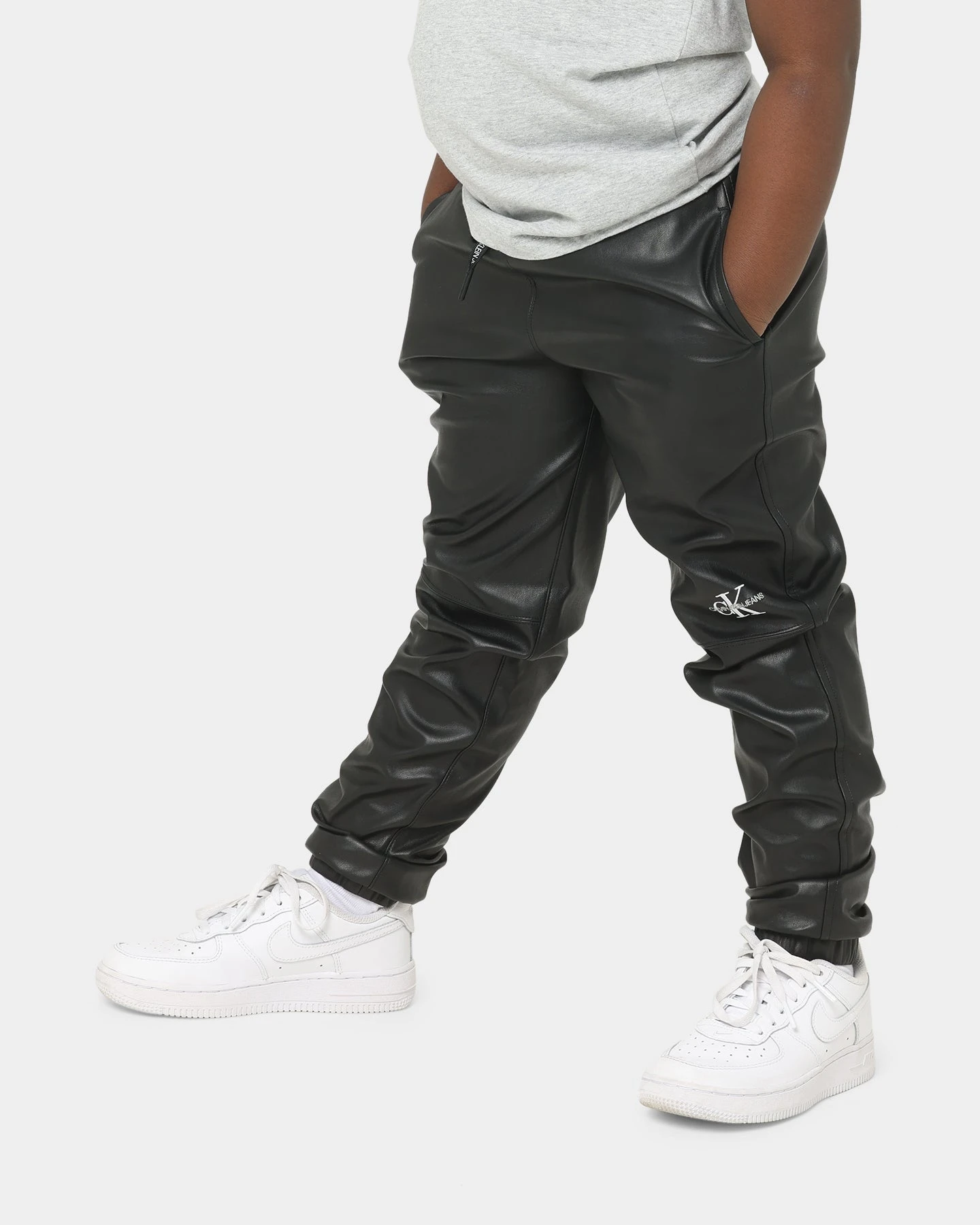 Calvin Klein Kids' Leather Pants Black 3 Calvin Klein Kids' Leather Pants Black