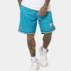 Mitchell & Ness Charlotte Hornets '99-00 Road Swing Shorts Teal -Fashion Clothing Store 03008183 YT200 mens 0010