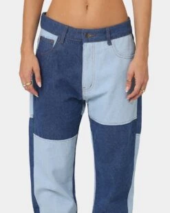 XXIII Rehan Patchwork Jeans Blue/Light Blue 12 XXIII Rehan Patchwork Jeans Blue/Light Blue -Fashion Clothing Store 03008263 YX051 womens 0030