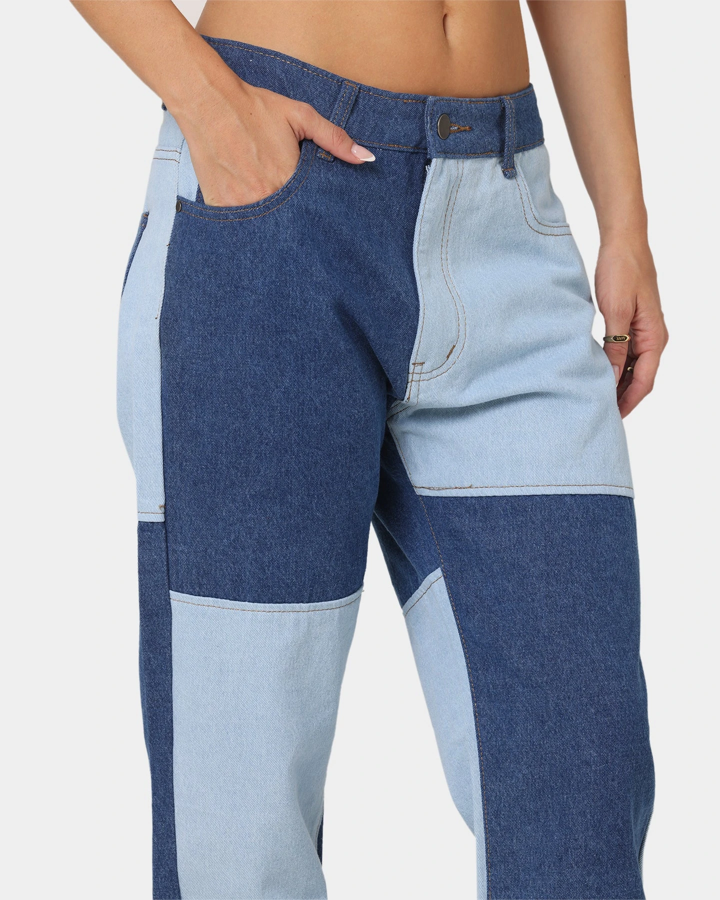 XXIII Rehan Patchwork Jeans Blue/Light Blue 9 XXIII Rehan Patchwork Jeans Blue/Light Blue - Image 7