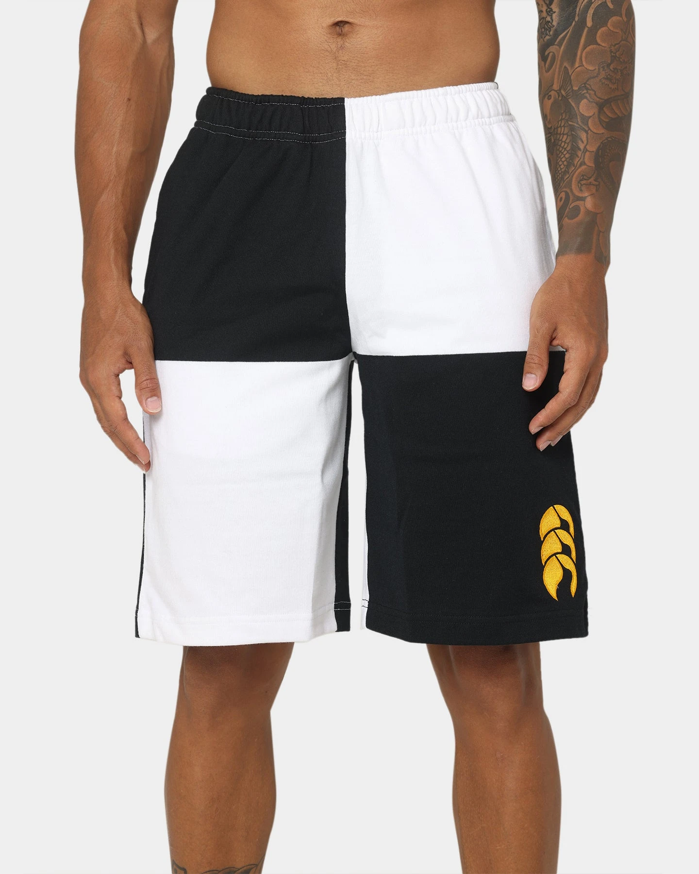 Canterbury Harlequin Striped 9 Shorts Black/White 5 Canterbury Harlequin Striped 9 Shorts Black/White - Image 3