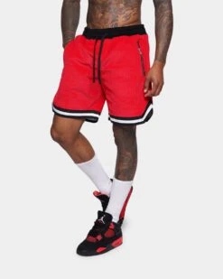 XXIII Aurelio Cord Shorts Red