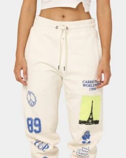 Carré Worldwide Classic Track Pants Off White -Fashion Clothing Store 03008545 YO007 womens 0030