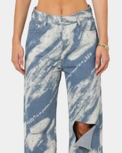 XXIII Women's Freya White Wash Jeans Blue/White -Fashion Clothing Store 03008619 YX095 womens 0030