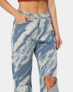 XXIII Women's Freya White Wash Jeans Blue/White -Fashion Clothing Store 03008619 YX095 womens 0070