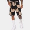 XXIII Meda Check Shorts Black/Beige -Fashion Clothing Store 03008686 YB363 mens 0020