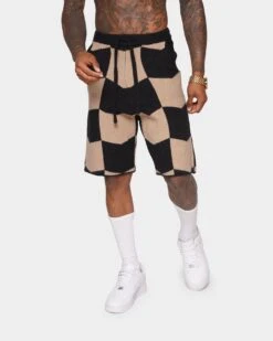 XXIII Meda Check Shorts Black/Beige