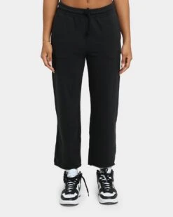 Champion Women's Vintage Dye Cropped Joggers Black -Fashion Clothing Store 03008693 YB001 womens 0030