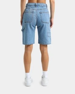 XXIII Women's Florentine Denim Shorts Blue -Fashion Clothing Store 03008737 YX001 womens 0040