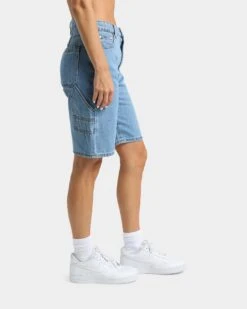 XXIII Women's Florentine Denim Shorts Blue -Fashion Clothing Store 03008737 YX001 womens 0050