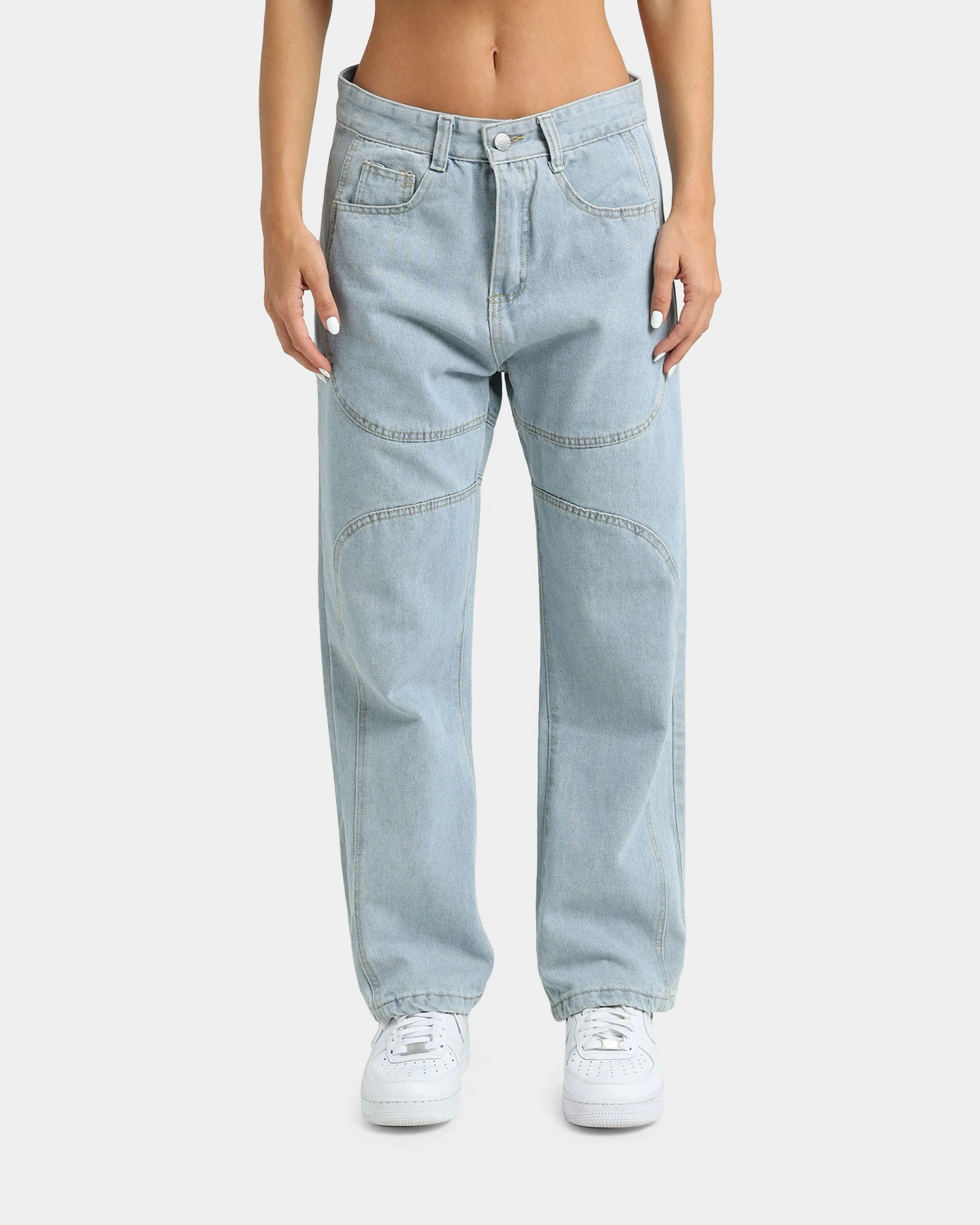 XXIII Women's Cholet Wide Leg Panel Jeans Light Blue 5 XXIII Women's Cholet Wide Leg Panel Jeans Light Blue - Image 3