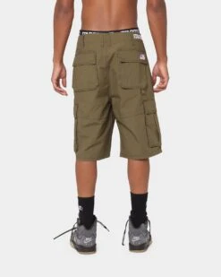 Starter Rugged Terrain Cargo Shorts Khaki Green -Fashion Clothing Store 03008889 YK002 mens 0030