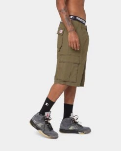 Starter Rugged Terrain Cargo Shorts Khaki Green -Fashion Clothing Store 03008889 YK002 mens 0050
