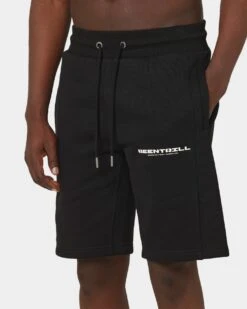 BEENTRILL Nu Logo Sweat Shorts Black -Fashion Clothing Store 03008953 YB001 mens 0070