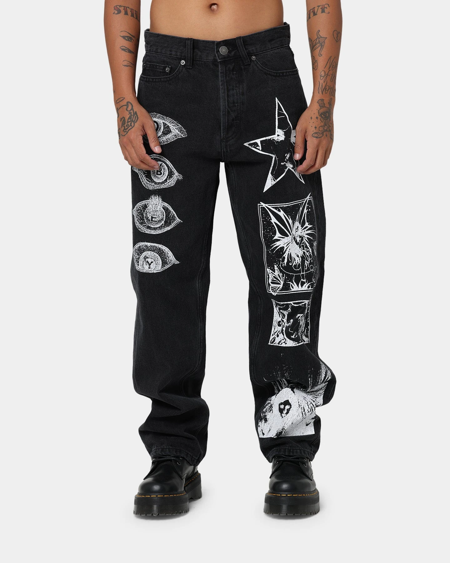 Obey Hard Work Dreams Denim Jeans Dusty Black 5 Obey Hard Work Dreams Denim Jeans Dusty Black - Image 3