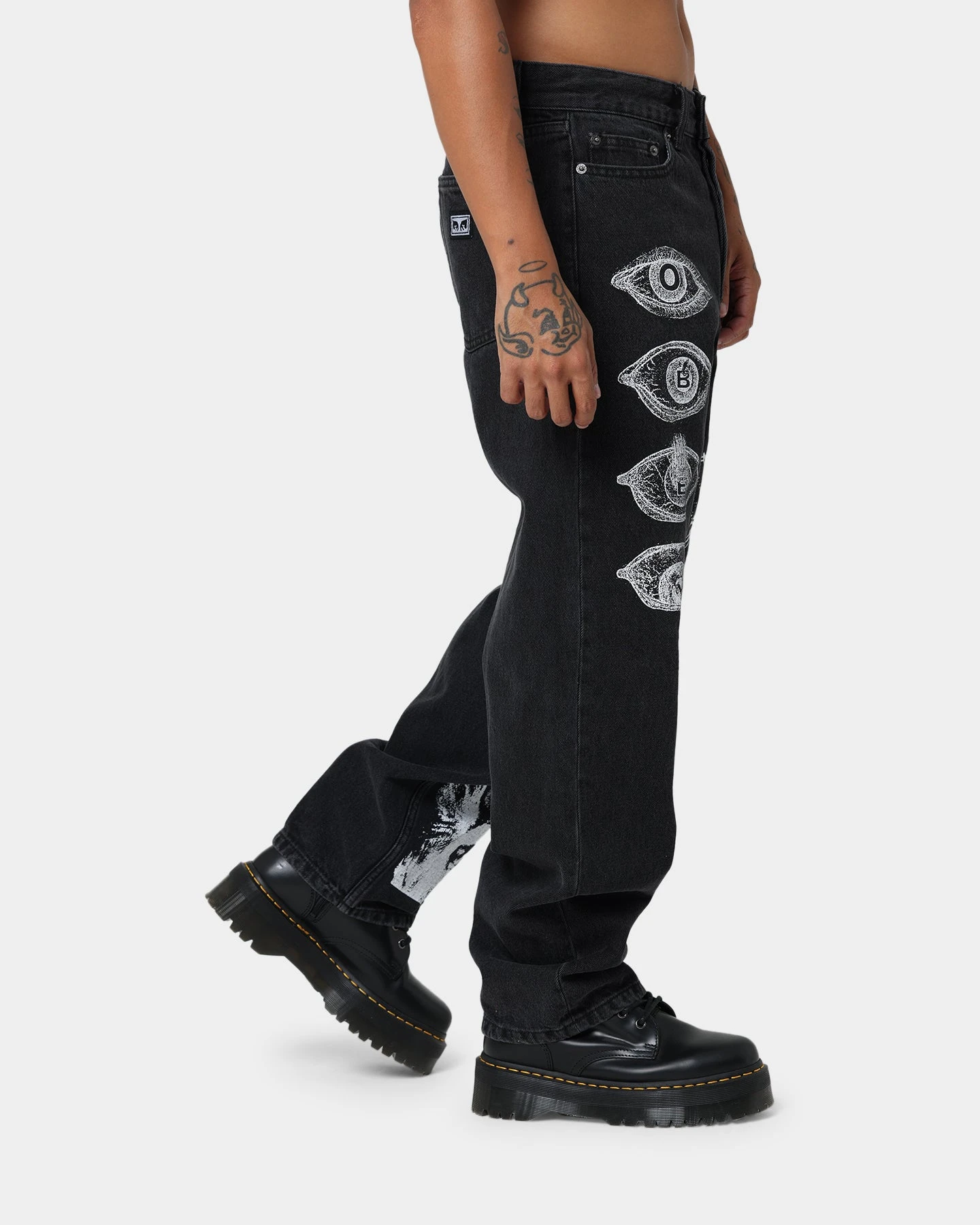 Obey Hard Work Dreams Denim Jeans Dusty Black 7 Obey Hard Work Dreams Denim Jeans Dusty Black - Image 5