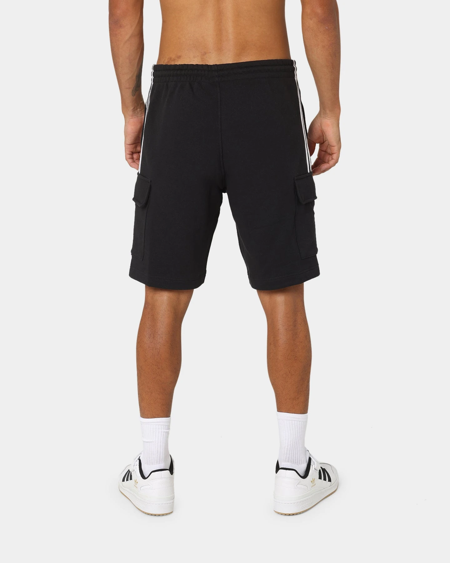 Adidas 3 Stripe Cargo Shorts Black 6 Adidas 3 Stripe Cargo Shorts Black - Image 4